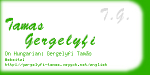 tamas gergelyfi business card
