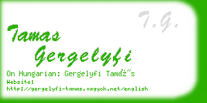 tamas gergelyfi business card